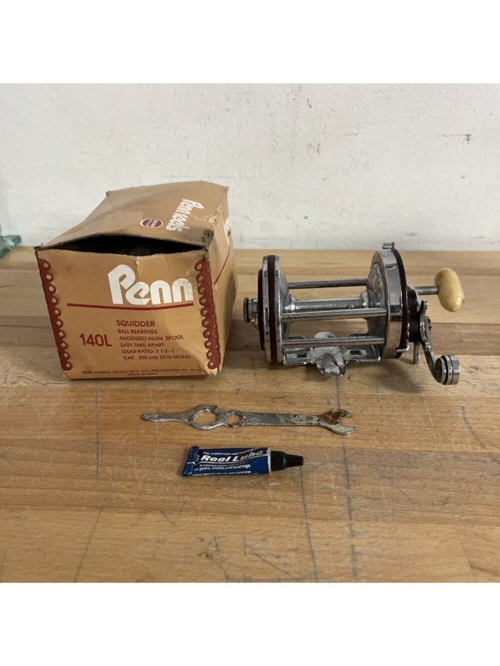 Vintage Penn Reel -Squidder 140 - With Box And Tool